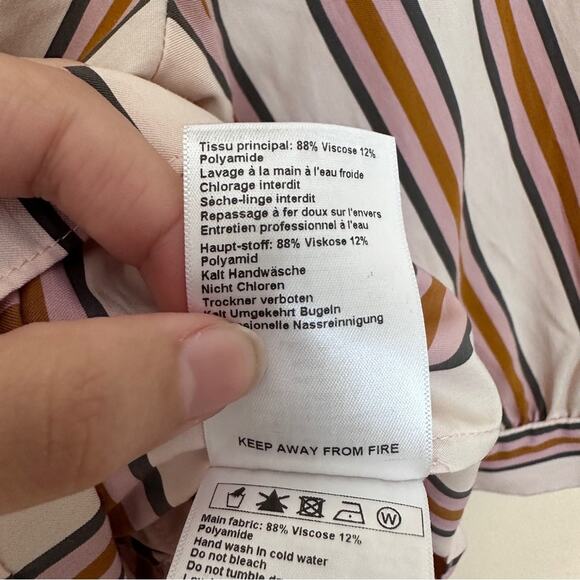 NWT ba&sh Nala Stripe Wrap Top 1 Small - Picture 5 of 7